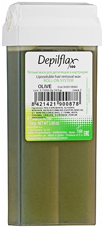 900878D Depiflax100 Воск в картридже, цвет ОЛИВКОВЫЙ (OLIVA) 110 гр.