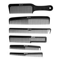 DEWAL, Набор расчесок BARBER STYLE, в джинсовом чехле, 6 шт 