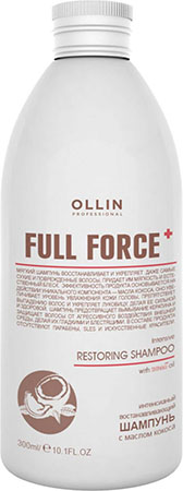 725805 OLLIN FULL FORCE Интенсивный восстанавливающий шампунь с маслом кокоса 300мл