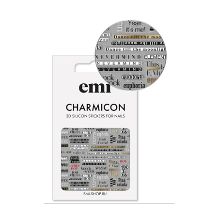 E.Mi, 3D-стикеры №167 Cheeky Charmicon 3D Silicone Stickers