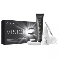 Ollin, VISION НАБОР для окрашивания бровей и ресниц, Графит NEW
