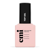 E.MiLac, Топ для гель-лака Silver drop Top Gel, 9 мл