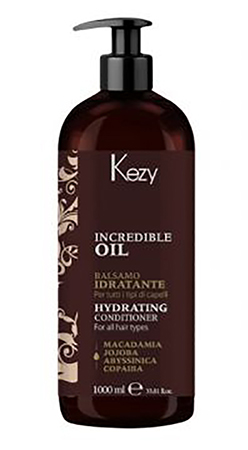 96003 Kezy INCREDIBLE OIL Кондиционер увлажняющий и разглаживающий для всех типов волос 1000 мл