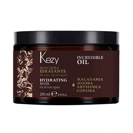 96004 Kezy INCREDIBLE OIL Маска увлажняющая и разглаживающая для всех типов волос 250 мл