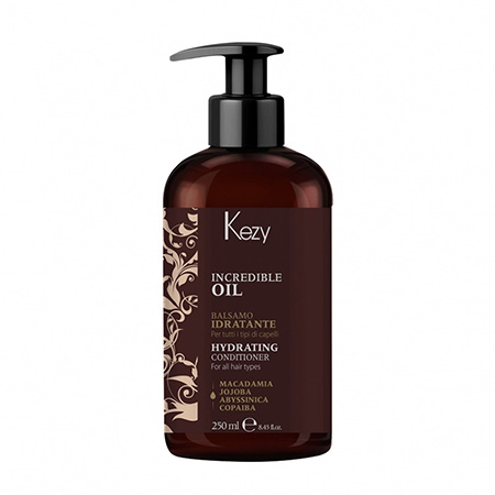96002 Kezy INCREDIBLE OIL Кондиционер увлажняющий и разглаживающий для всех типов волос 250 мл