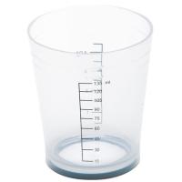 JPP064L DEWAL Стакан мерный белый, с резинкой на дне 135 мл