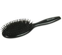BRWT62 DEWAL Щетка массажная BLACK деревянная, нат.щетина + пластиковый штифт, 11рядов