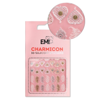 25384891-4062-11eb-ba86-001e67fb60ab〵E.Mi, 3D-стикеры №107 Перья и сердца Charmicon 3D Silicone Stickers_0