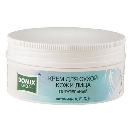 388129 DOMIX GREEN КРЕМ ДЛЯ СУХОЙ КОЖИ ЛИЦА ПИТАТЕЛЬНЫЙ с витаминами А,Е,Д,F 75мл
