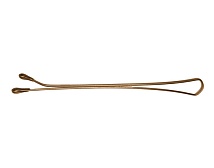 DEWAL, Невидимки коричневые, прямые 40 мм, 60 шт.